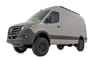 Mercedes-Benz Sprinter 3500XD Ride Control Kit - Rough Country - 8-Stage Adjustable Front Struts + 16-Stage Adjustable Rear Coilovers - 2WD - '19-'26